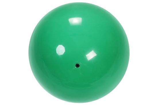 Gymnastic ball standard, unvarnished — green