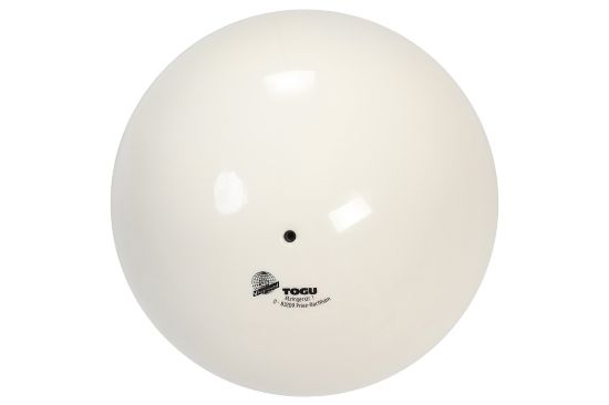 Gymnastic ball 420 g FIG, unvarnished — white
