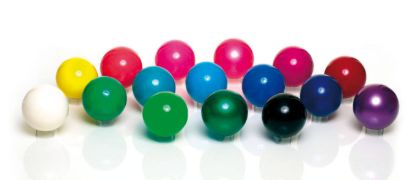 Gymnastic ball 420 g FIG, unvarnished — red