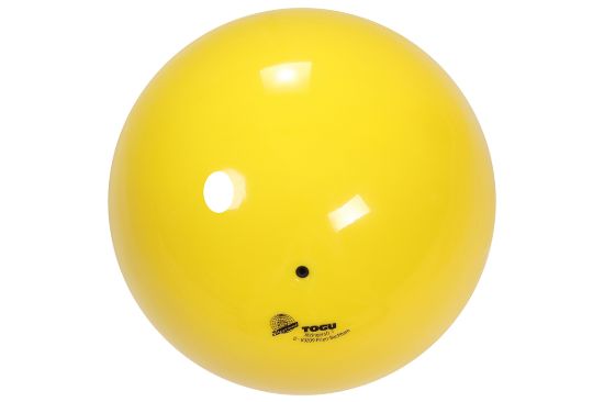 Gymnastic ball 420 g FIG, unvarnished — yellow