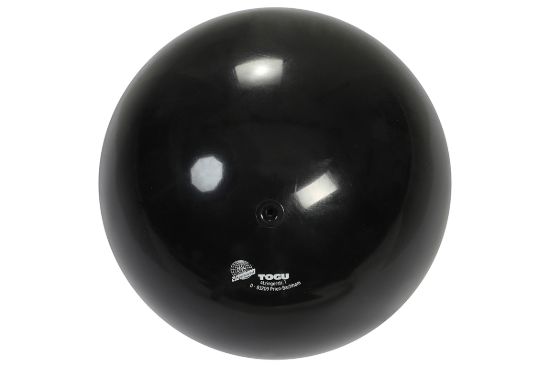 Gymnastic ball 420 g FIG, unvarnished — black