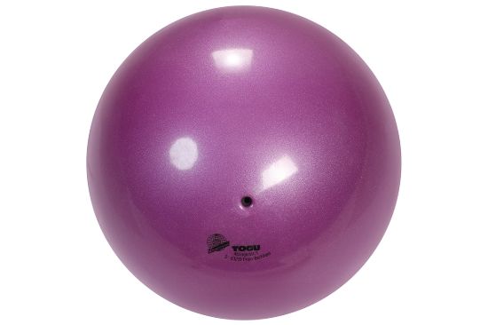 Gymnastic ball 420 g FIG, unvarnished — purple
