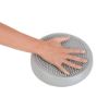 Knobbed cushion — silver
