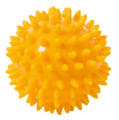 Spiky massage ball 8 cm — yellow