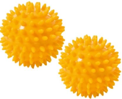 Spiky Massage 8 cm 2er-Set — yellow