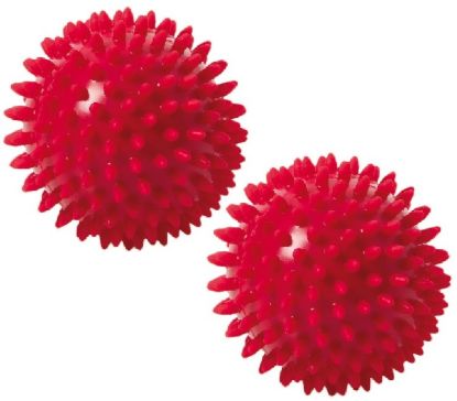 Spiky Massage 9 cm 2er-Set — red