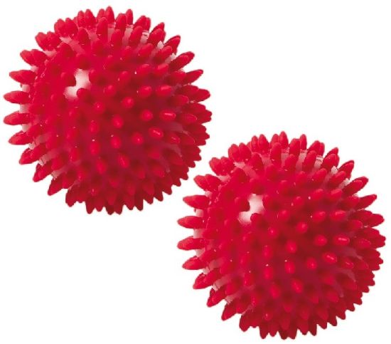 Spiky Massage 9 cm 2er-Set — red