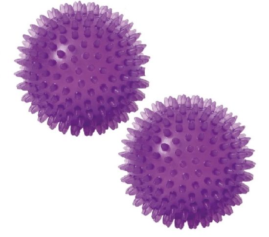 Spiky Massage 9 cm 2er-Set — amethyst