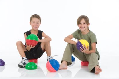 Senso balance hedgehog in a set of 2 — blue / 16 cm