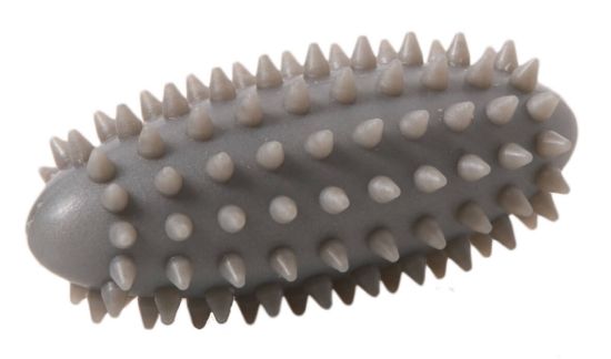 Spiky Massage Ball plus 11 x 5 cm — silver