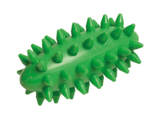 Knobbed ball long 7 x 4 cm — green
