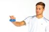 Spiky Massage Ball long 11 x 5 cm — blue