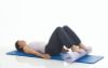 Kombi Set Pilates Foamroller Premium 90cm lila und Pilates Circle Premium
