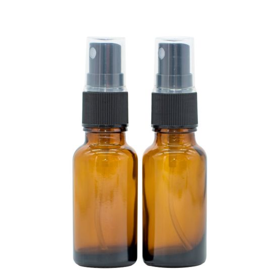 صورة Spray Bottle 20 ml / Spray Head Brown Glass Essential Oils Set 2 Pieces - B2B