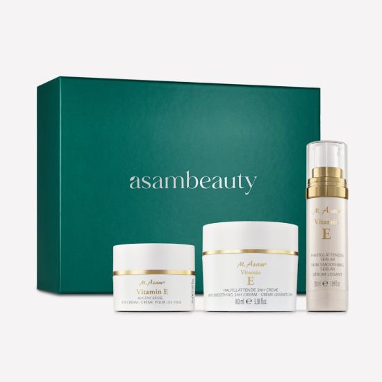 M. Asam Skin-smoothing vitamin E care routine in a gift set 3-piece