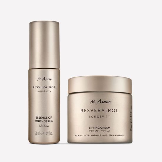 M. Asam RESVERATROL LONGEVITY Essence of Youth Serum & Lifting Face Cream