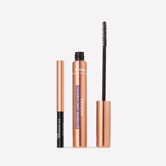 M. Asam MAGIC FINISH Extreme Lengthening Mascara Deep Black & Eye Designer Kajal Black