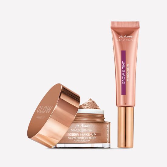 M. Asam MAGIC FINISH Glow Make-up Mousse Classic Glow and Grow & Tint Mascara Deep Black