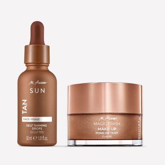 M. Asam MAGIC FINISH Make-up Mousse Classic & Self Tanning Drops