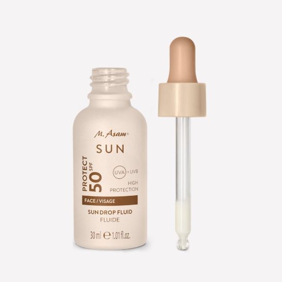 M. Asam Sun Drop Fluid Sunscreen Serum Face SPF 50 — 30 ml