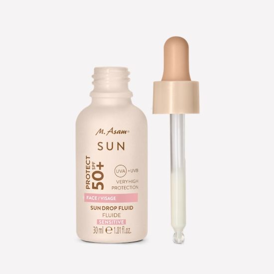 M. Asam Sun Drop Fluid Sunscreen Serum Face SPF 50+ Sensitive — 30 ml