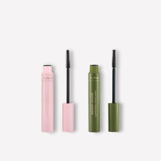M. Asam MAGIC FINISH Extra Volume Tubing Eyelash Primer & Instant Volume Layering Mascara Deep Black