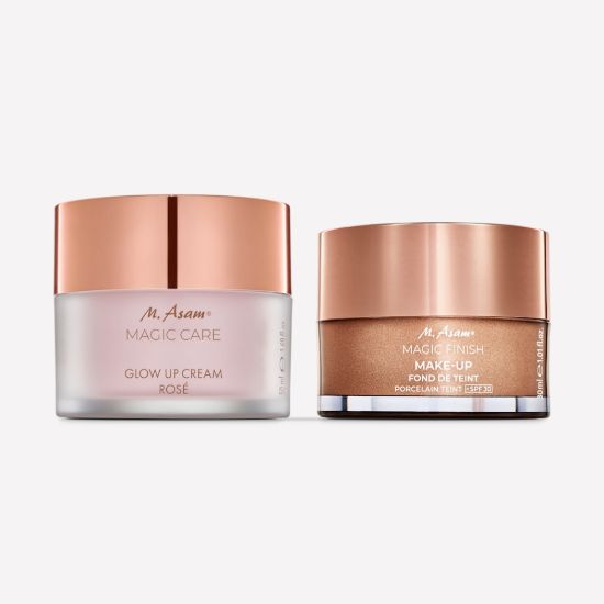 M. Asam MAGIC CARE Glow Up Face Cream Rosé & Make-up Mousse Porcelain Complexion SPF 30