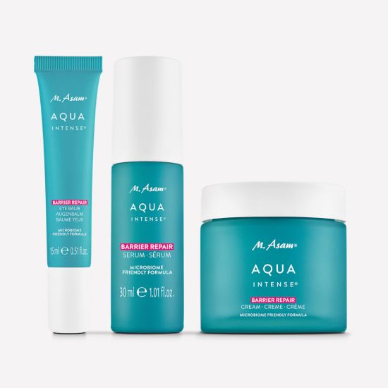 M. Asam AQUA INTENSE Barrier Repair Skin Strengthening Facial Care Routine 3-Piece