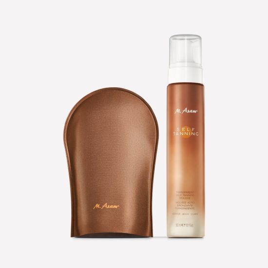 M. Asam SUN Transparent Self Tanning Mousse & Application Glove — 300 ml