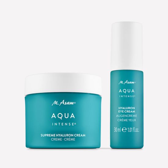 M. Asam AQUA INTENSE Hyaluron Eye Cream & Supreme Hyaluron Face Cream