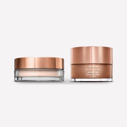M. Asam MAGIC FINISH Make-up Mousse Classic & Final Touch Setting Powder Bare Skin